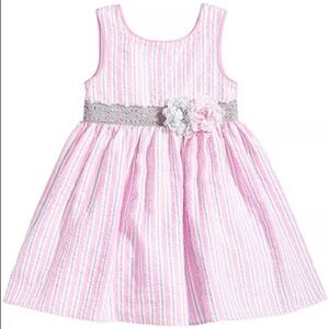 Marmellata Girls, Pink Seersucker Dress, Barbiecore, Size 18M